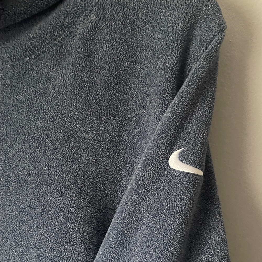 Nike Women's Heathered Blue Cowl Neck Sweater - Picture 4 of 5
